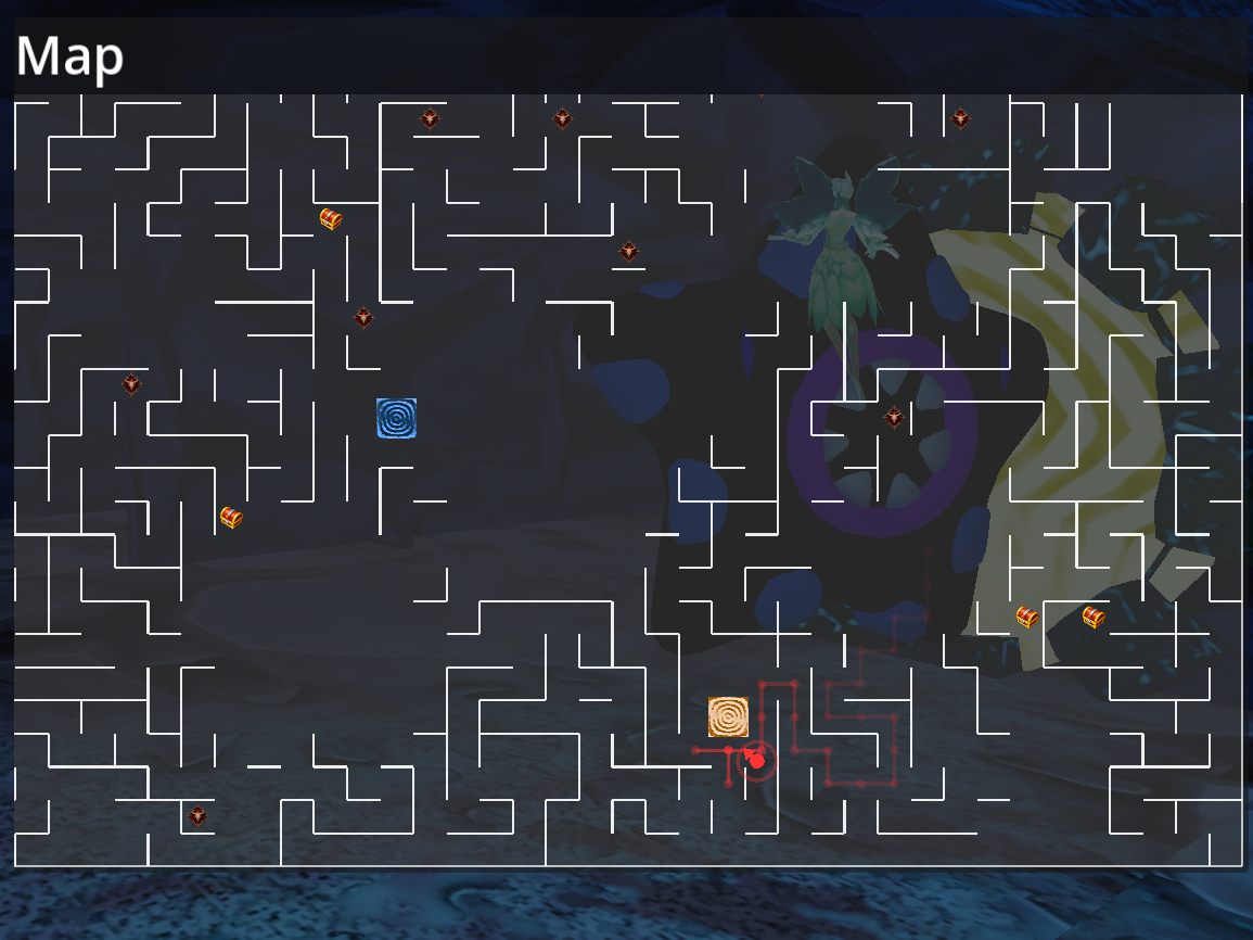 LabyrinthRPG map screen